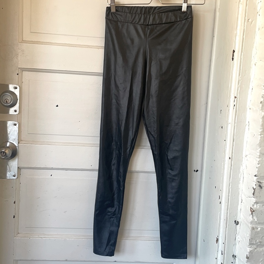 Top Shop leather leggings